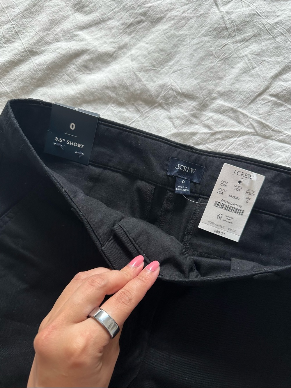 J. Crew Women’s Black Chino Shorts